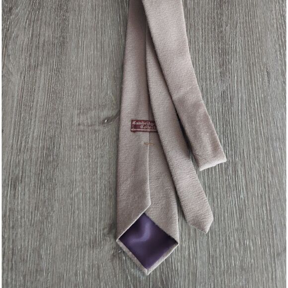 Cambridge Collection Brown Wool Tie - Picture 2 of 5